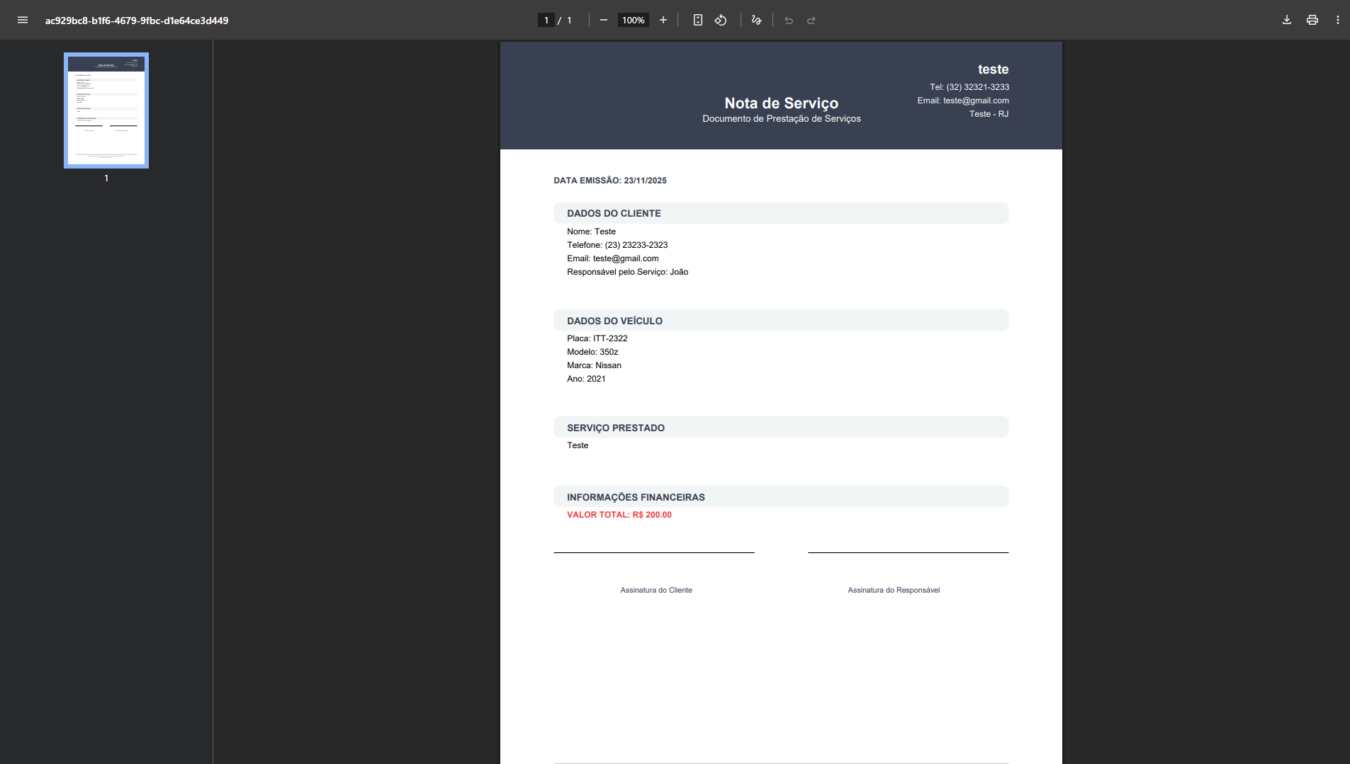 Relatórios Avançados